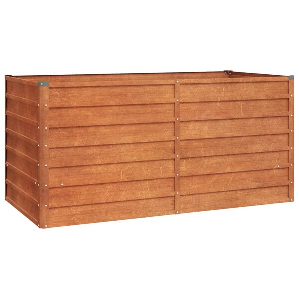 vidaXL Arriate oxidado de acero corten 160x80x77 cm