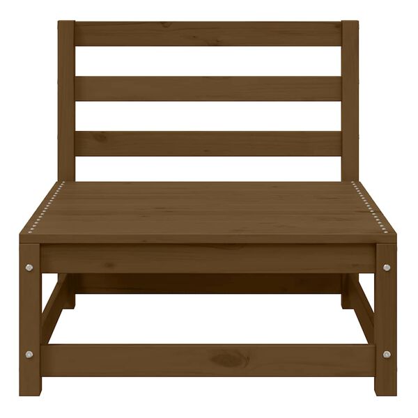 vidaXL Set de muebles de jard&iacute;n 2 pzas cojines madera pino marr&oacute;n miel