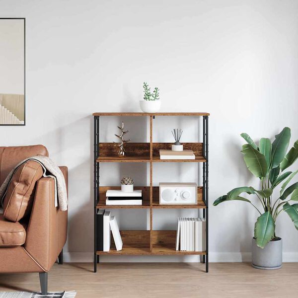 vidaXL Estante de libros Madera Vieja 82 x 32 x 112 cm