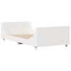 vidaXL Estructura cama sin colch&oacute;n madera maciza pino blanca 100x200cm