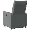 vidaXL Sill&oacute;n el&eacute;ctrico reclinable elevable de tela gris oscuro