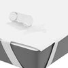 vidaXL Protector de colch&oacute;n impermeable blanco 100x200 cm