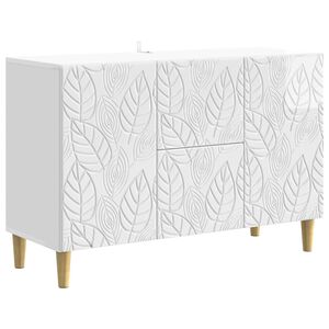 vidaXL Aparador Blanco Brillante 89 x 34,5 x 60 cm