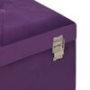vidaXL Banco con compartimento de almacenaje terciopelo morado 80 cm