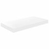 vidaXL Estante flotante de pared 4 uds MDF blanco brillo 50x23x3,8 cm