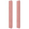 vidaXL Cama box spring con colch&oacute;n terciopelo rosa 140x190 cm