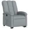 vidaXL Sill&oacute;n reclinable elevable de tela gris claro