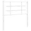 vidaXL Cabecero de repuesto de metal blanco 100 cm