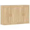 vidaXL Armarios de pared 2 uds madera de ingenier&iacute;a roble Sonoma