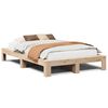 vidaXL Estructura de cama sin colch&oacute;n madera maciza de pino 120x190 cm