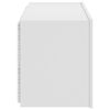 vidaXL Mueble de TV de pared con luces LED blanco 80x35x41 cm