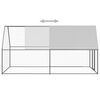 vidaXL Jaula gallinero de acero galvanizado 2x4x2 m