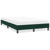 vidaXL Estructura cama sin colch&oacute;n terciopelo verde oscuro 120x210 cm