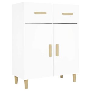 vidaXL Aparador de madera contrachapada blanco 69,5x34x89 cm