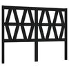 vidaXL Cabecero de cama madera maciza de pino negro 156x4x100 cm