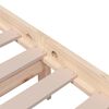 vidaXL Estructura de cama sin colchón madera maciza 120x200 cm