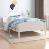 vidaXL Estructura de cama sin colchón madera de pino blanco 160x200 cm