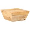 vidaXL Mesa de centro forma de V madera maciza de mango 66x66x30 cm
