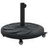 vidaXL Base para sombrilla 15.35 kg Negro Hierro Circular