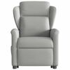 vidaXL Sill&oacute;n reclinable elevable de tela gris nube