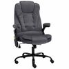vidaXL Silla de oficina de masaje terciopelo gris oscuro