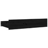 vidaXL Estructura de cama con cajones negro 180x200 cm