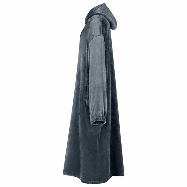 vidaXL Sudadera manta Azul marino m Franela