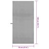 vidaXL Toallas Deportivas 2 pcs Gris oscuro 140 x 70 cm