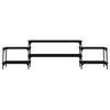 vidaXL Mueble para TV madera contrachapada negro 197x35x52 cm