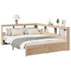 vidaXL Cama con estanter&iacute;a sin colch&oacute;n madera maciza de pino 140x190cm