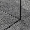 vidaXL Alfombra de pelo corto suave lavable HUARTE antracita Ø 200 cm