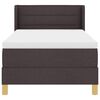 vidaXL Cama tipo Box Spring Marr&oacute;n Oscuro 190 x 90 cm Poli&eacute;ster