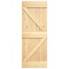 vidaXL Puerta corredera con herrajes madera maciza de pino 80x210 cm