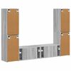 vidaXL Conjunto de mueble de TV 6 pcs Gris Sonoma Madera de ingenier&iacute;a