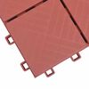 vidaXL Tile de Decking 10 pcs Rojo 30,5 x 30,5 x 2,2 cm Polipropileno