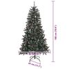 vidaXL &Aacute;rbol de Navidad artificial Verde 180 cm PVC, Pl&aacute;stico y Acero
