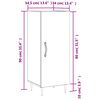 vidaXL Aparador madera de ingenier&iacute;a blanco 34,5x34x90 cm