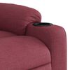 vidaXL Sill&oacute;n reclinable el&eacute;ctrico tela rojo tinto