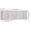vidaXL Perrera de exterior acero galvanizado plateado 6x2x2 m