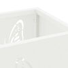 vidaXL Soporte para sombrilla Blanco 15.5 x 15.5 x 49 cm Metal