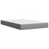 vidaXL Cama box spring con colch&oacute;n tela gris claro 120x200 cm