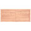 vidaXL Tablero mesa madera roble tratada marr&oacute;n claro 120x50x(2-6) cm
