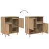 vidaXL Aparador 2 pcs Roble artesanal 60 x 35 x 70 cm