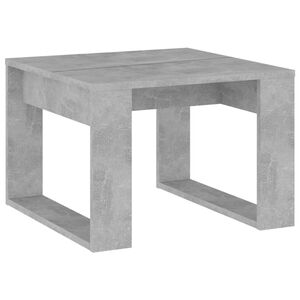 vidaXL Mesa de centro madera de ingenier&iacute;a gris hormig&oacute;n 50x50x35 cm