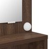 vidaXL Mesas de tocador de dormitorio Roble Marr&oacute;n 80 x 39,6 x 135 cm