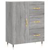 vidaXL Aparador de madera de ingenier&iacute;a gris Sonoma 69,5x34x90 cm