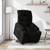 vidaXL Sillón reclinable elevable tela negro