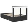 vidaXL Estructura de cama Negro 120 x 190 cm Madera de ingenier&iacute;a