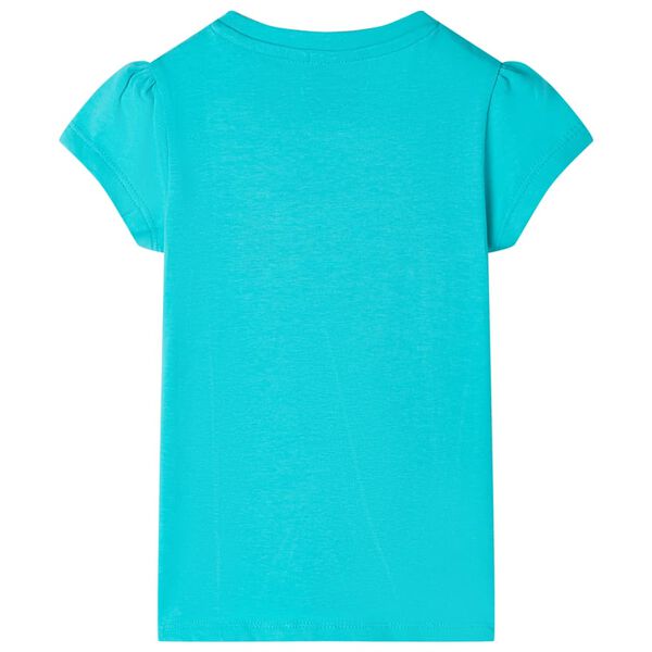 Camiseta infantil verde menta 116