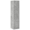 vidaXL Armario botiquín madera ingeniería gris hormigón 40x41x144,5 cm